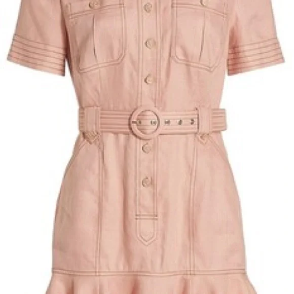 Zimmermann Moonshine Linen Belted Dress, AU0 - Picture 4 of 8